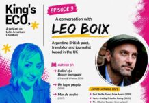 «La poesía está en el centro de lo que hago» Conversación con Leo Boix en King’s Eco Podcast